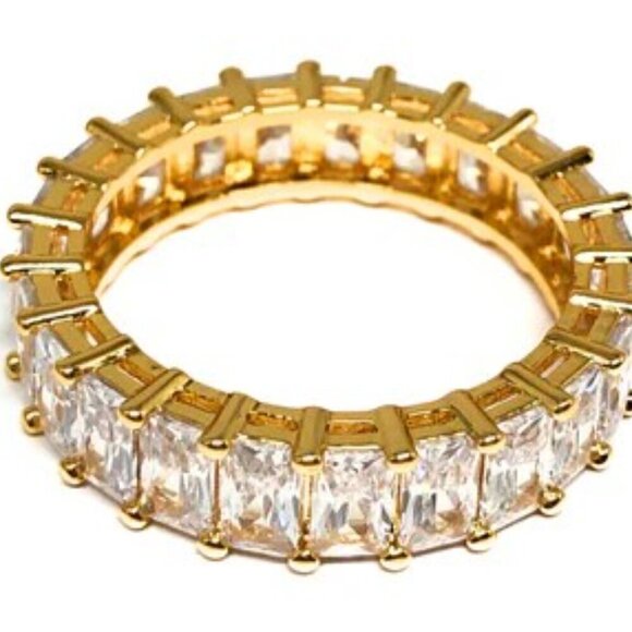 Fashion Gems Full Around Zircon Beautiful Eternity Rings for Woman, MARR9247 - Picture 1 of 5